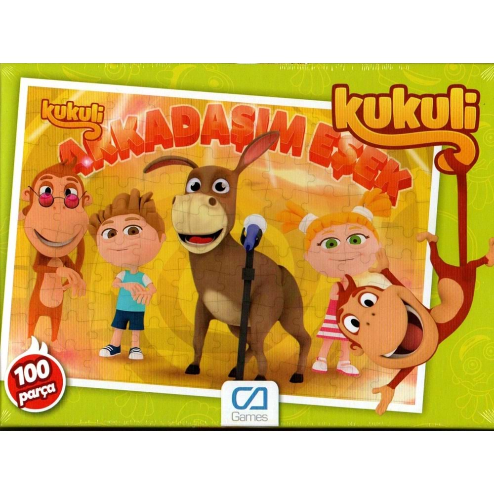 CA GAMES KUKULİ ARKADAŞIM EŞEK 100 PARÇA PUZZLE-CA.5135