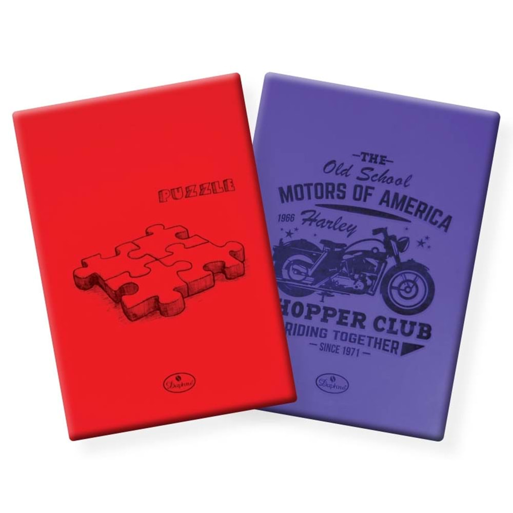 DEFNE NEBULA A5 PP KAPAK 80/4 KARELİ DEFTER