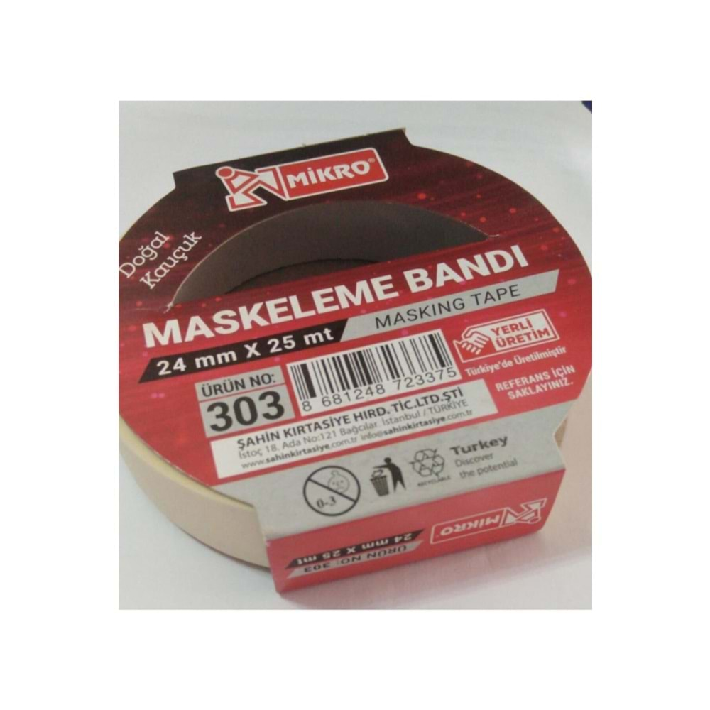 MİKRO MASKELEME BANDI 24 MM*25 MT-BNT-303