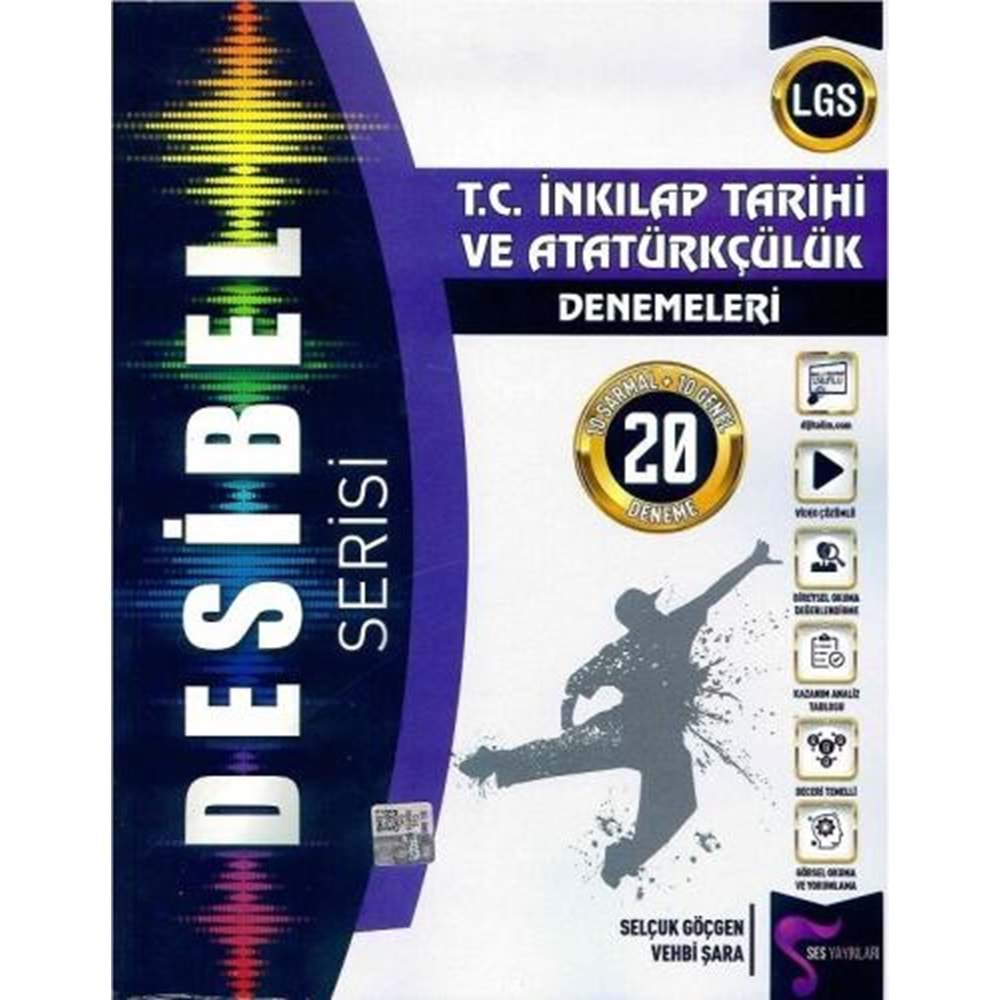 SES YAYINLARI 8.SINIF LGS T.C.İNKILAP TARİHİ VE ATATÜRKÇÜLÜK DESİBEL SERİSİ 20 DENEME