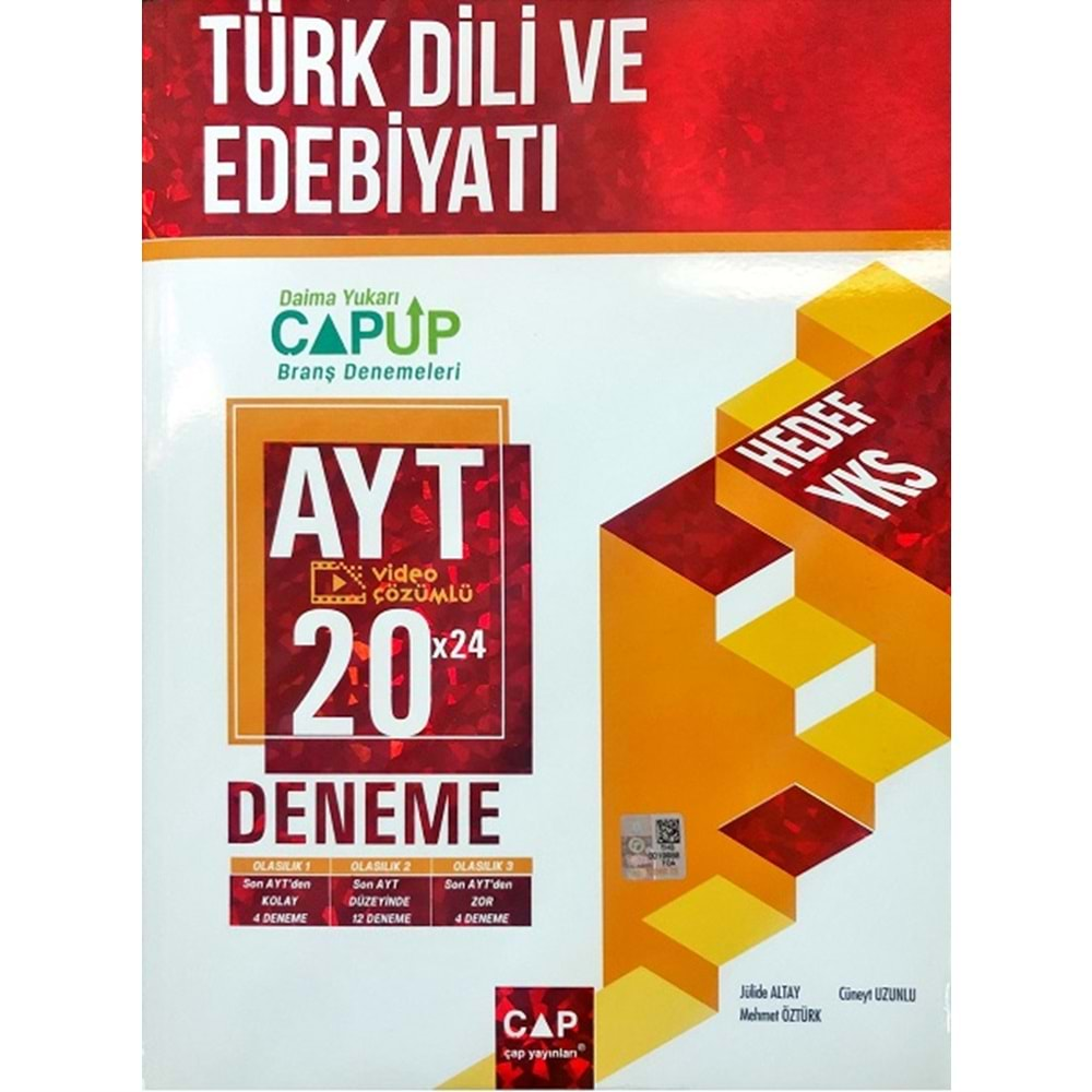 ÇAP AYT UP TÜRK DİLİ VE EDEBİYATI 20*24 DENEME-2022