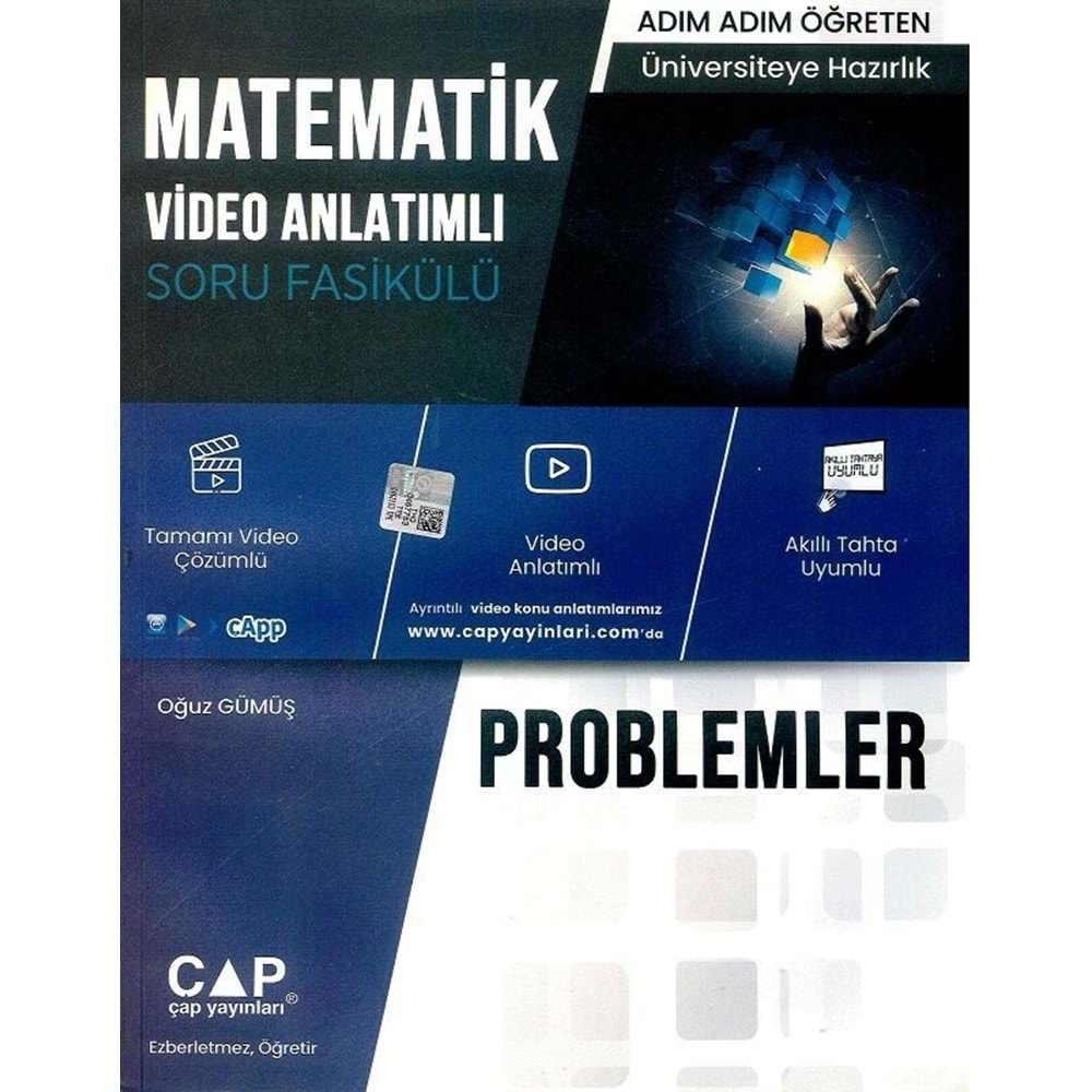 ÇAP TYT MATEMATİK PROBLEMLER VİDEO ANLATIMLI SORU FASİKÜLÜ-2025