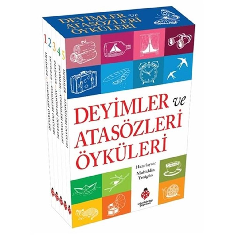 DEYİMLER VE ATASÖZLERİ ÖYKÜLERİ 5 KİTAP TAKIM-MUHİDDİN YENİGÜN-UĞURBÖCEĞİ YAYINLARI