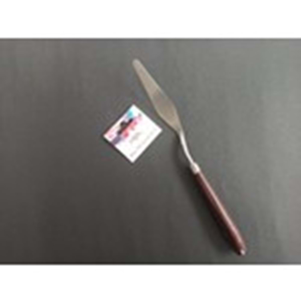 CEOART METAL SPATULA TEKLİ NO:5 (BOYALI AHŞAP SAP)-CEO-SN0009