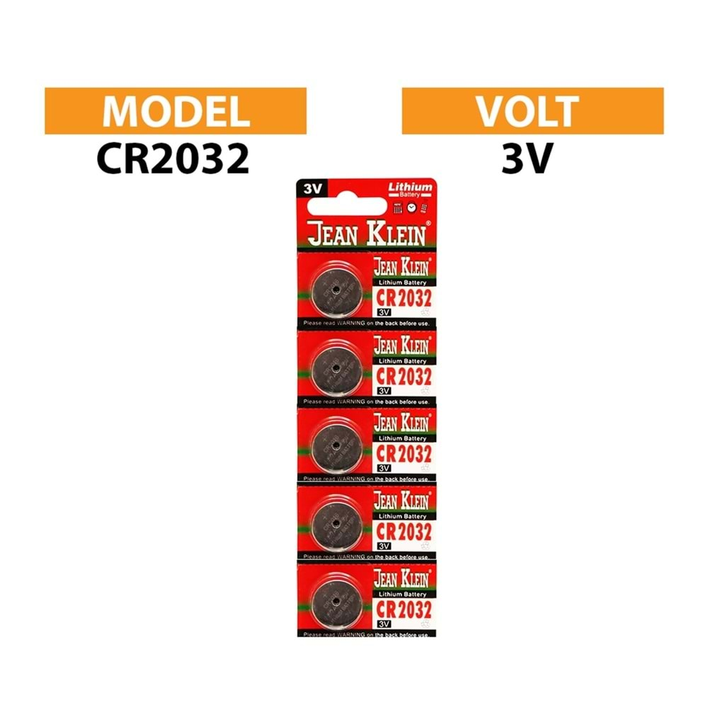 JEAN KLEIN CR2032 3V DÜĞME PİL TEKLİ