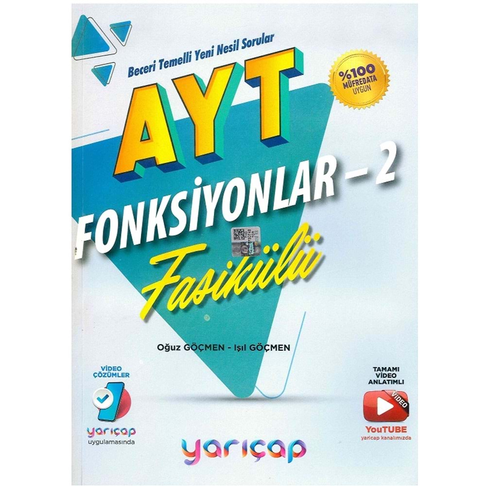 YARIÇAP AYT FONKSİYONLAR-2 FASİKÜLÜ-2022