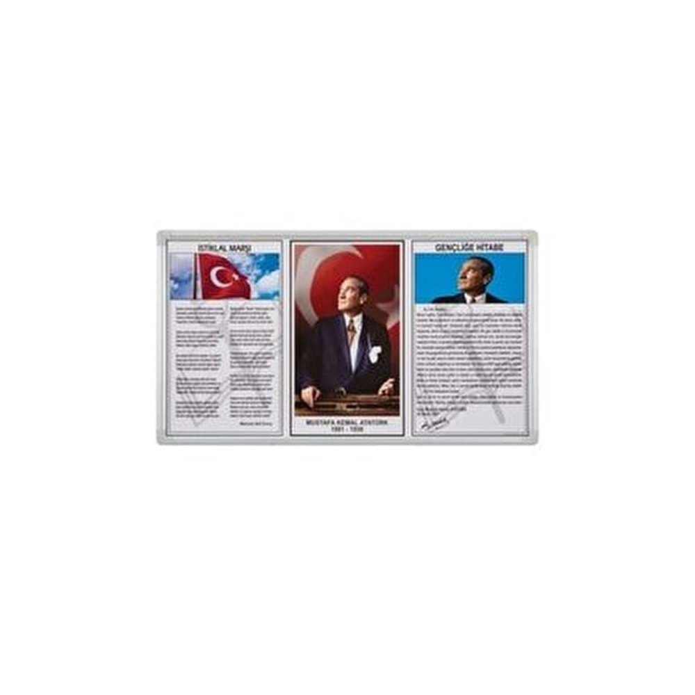 İNTERPANO 50*90 ELEGANT ÇERÇEVE DUVARA MONTE ATATÜRK KÖŞESİ-INT-750-5