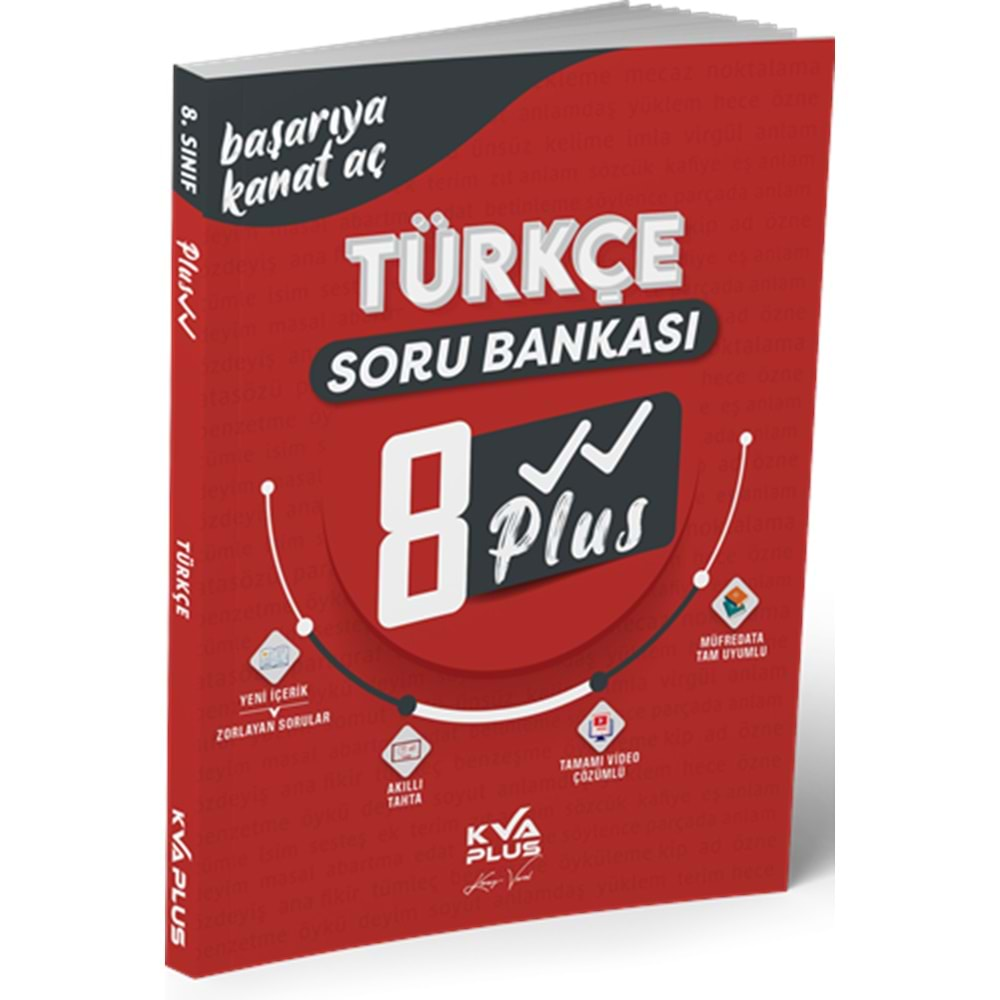 KORAY VAROL 8.SINIF PLUS SERİSİ TÜRKÇE SORU BANKASI