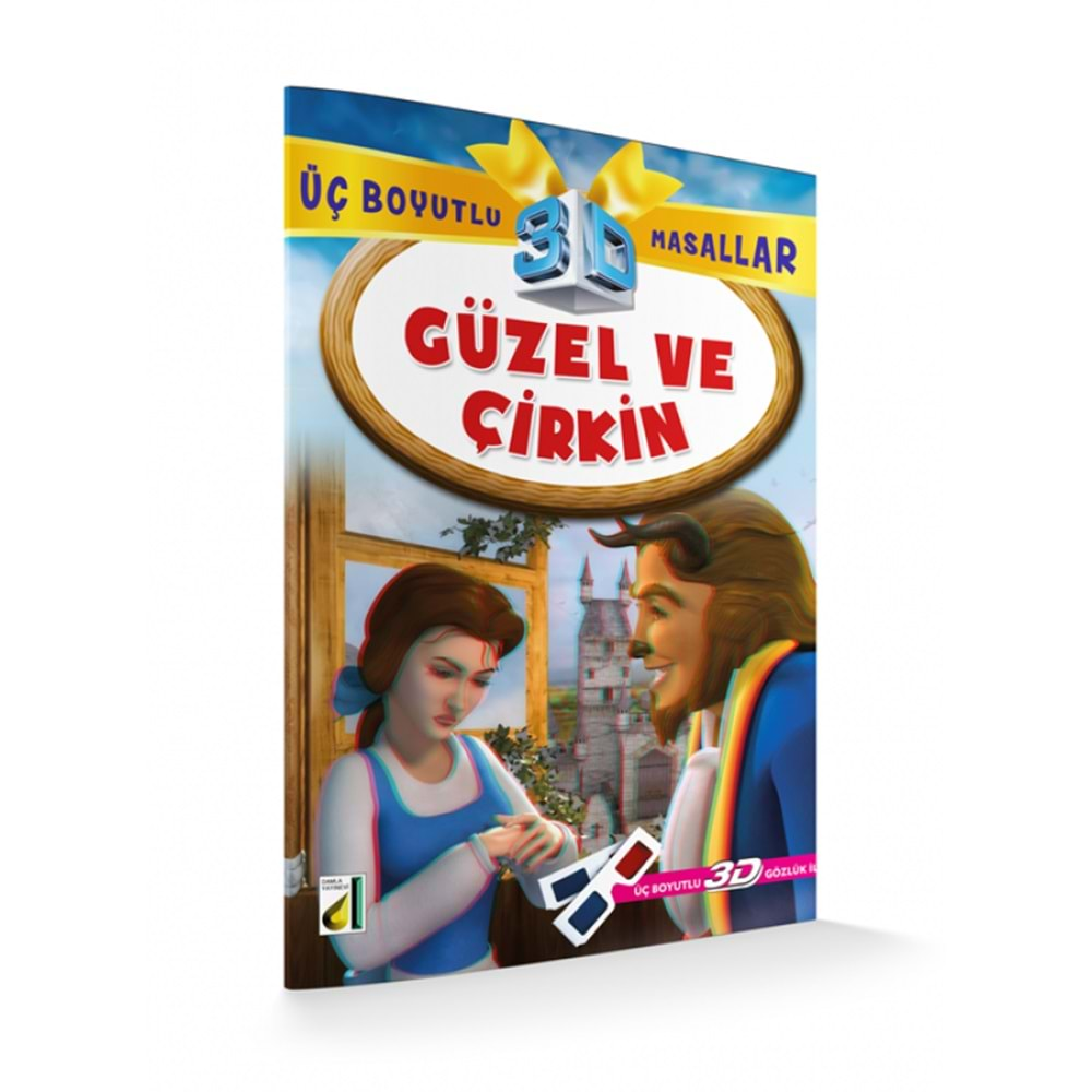 GÜZEL VE ÇİRKİN ÜÇ BOYUTLU MASALLAR (3D GÖZLÜK İLE)-DAMLA YAYINEVİ