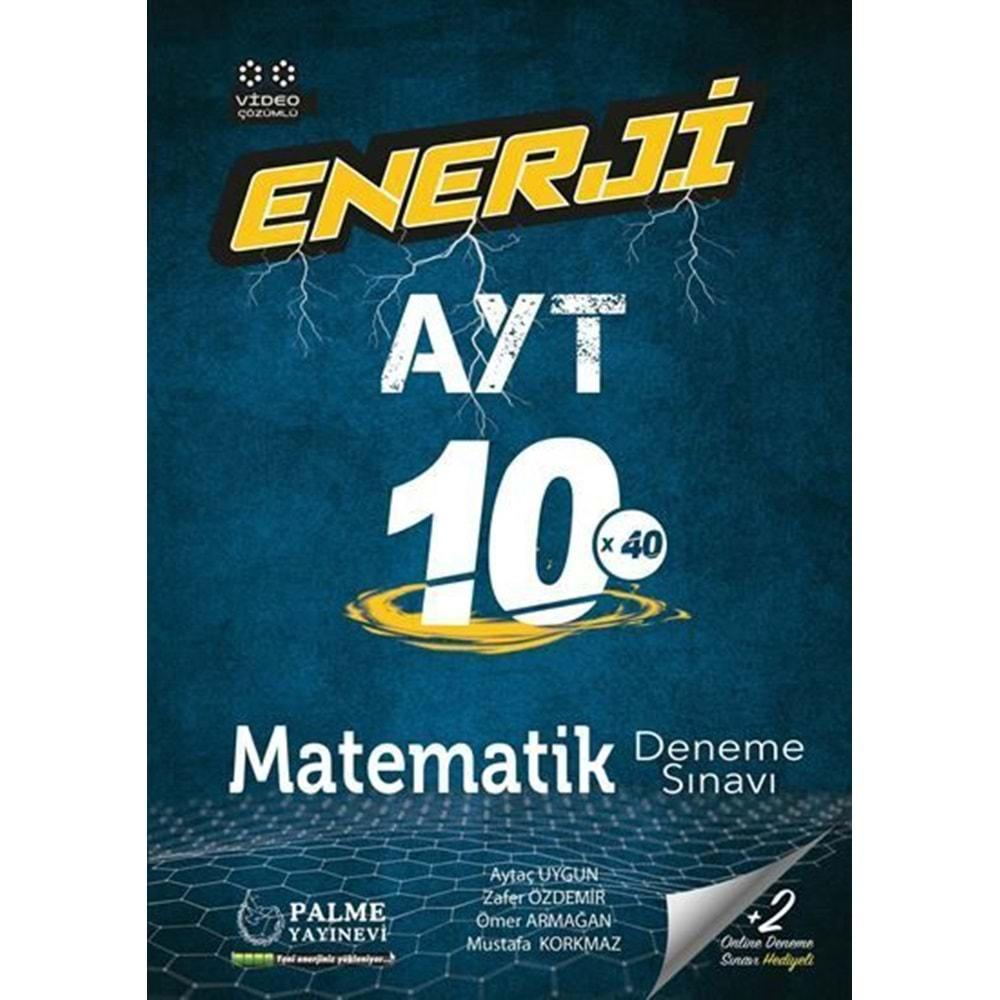 PALME AYT MATEMATİK ENERJİ 10X40 DENEME SINAVI