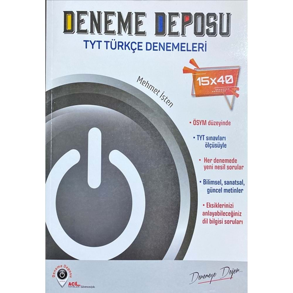 DENEME DEPOSU TYT TÜRKÇE DENEMELERİ-2025