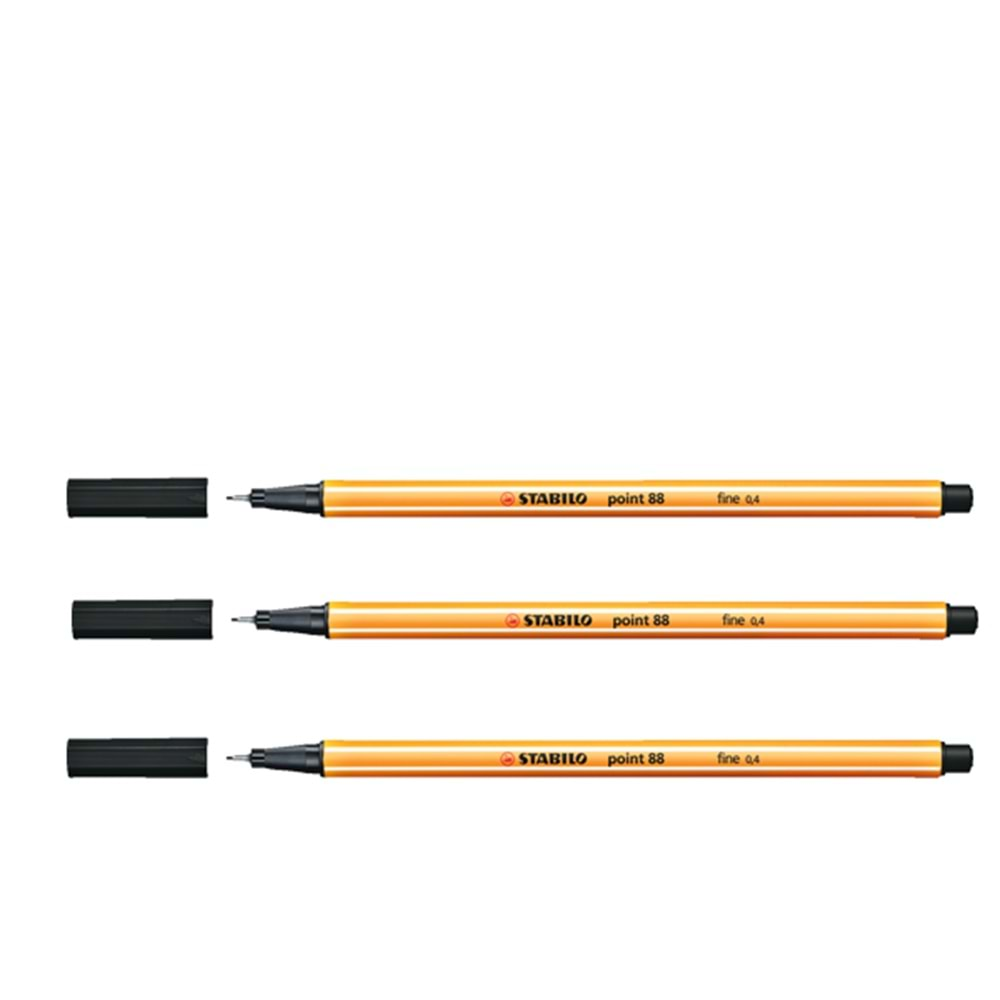 STABİLO KEÇE UÇLU İNCE KALEM 88 POİNT 0.4 MM SİYAH-88/46