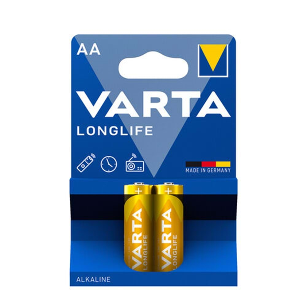 VARTA ALKALİN LONGLİFE AA 2 Lİ PİL