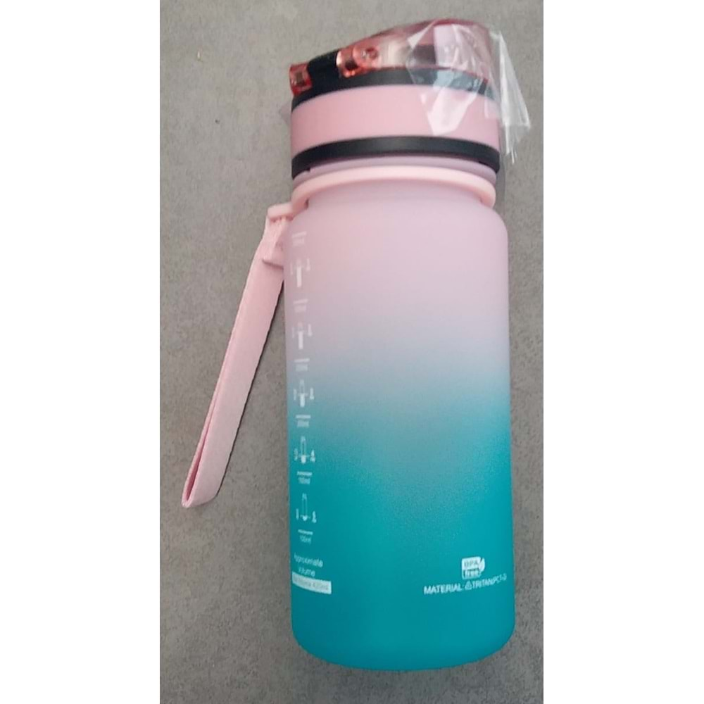 UZSPACE 350 ML TRITAN MATARA (PİNK-CYAN)-3034