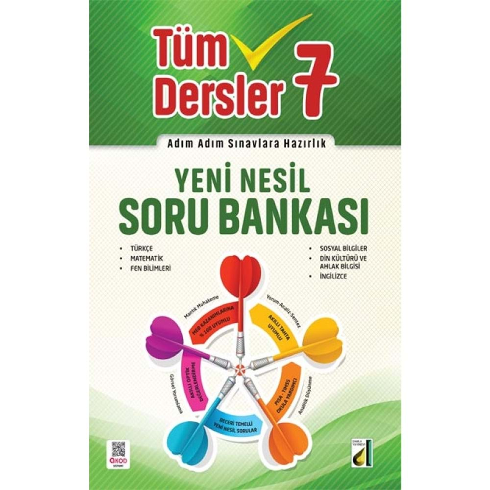 DAMLA 7.SINIF YENİ NESİL TÜM DERSLER SORU BANKASI