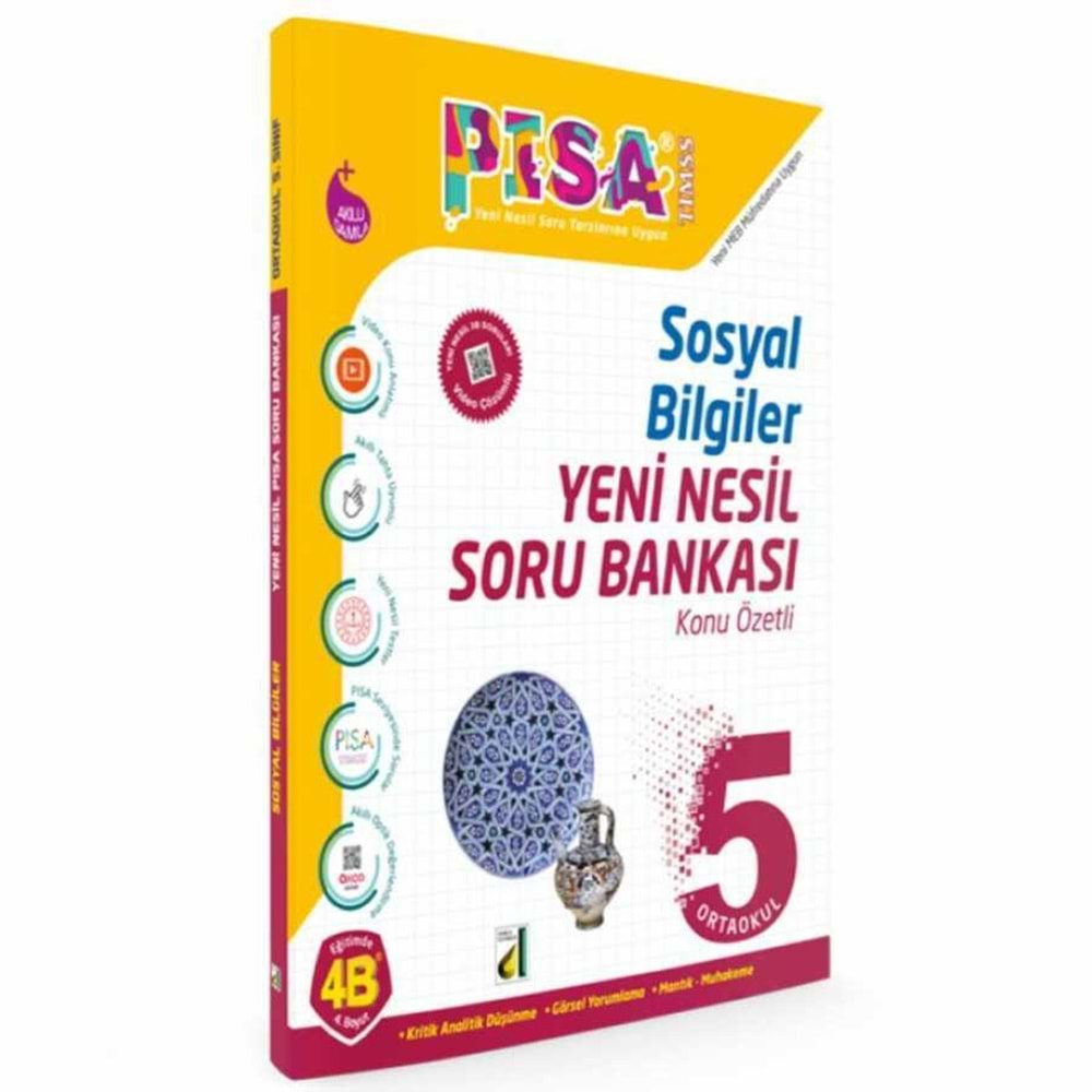 DAMLA PİSA 5.SINIF SOSYAL BİLGİLER YENİ KONU ÖZETLİ NESİL SORU BANKASI