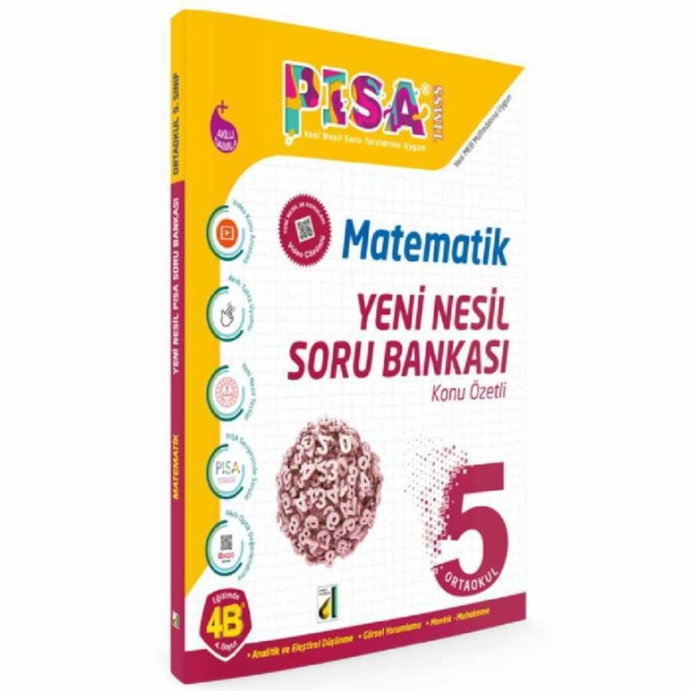 DAMLA PİSA 5.SINIF MATEMATİK KONU ÖZETLİ YENİ NESİL SORU BANKASI