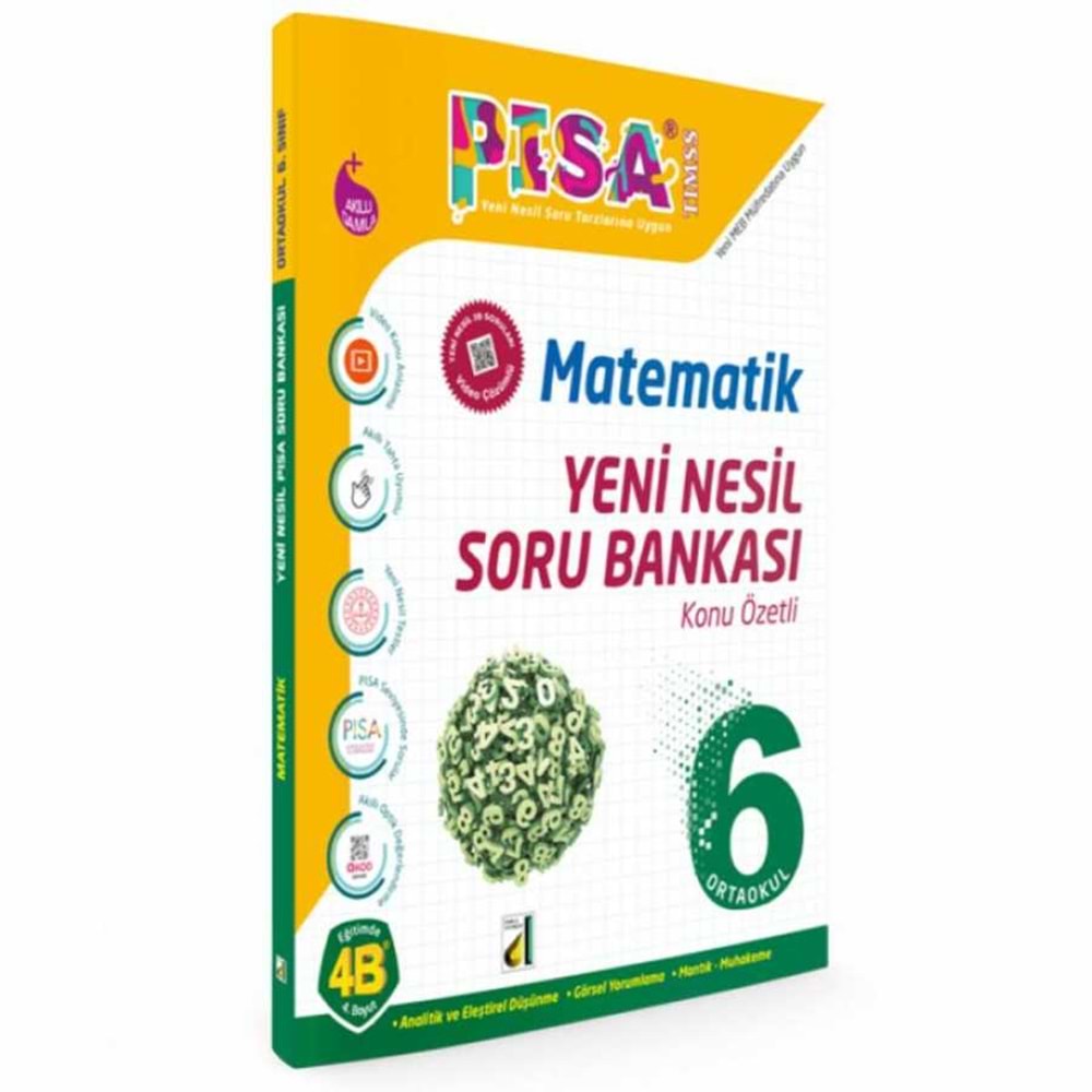 DAMLA PİSA 6.SINIF MATEMATİK KONU ÖZETLİ YENİ NESİL SORU BANKASI