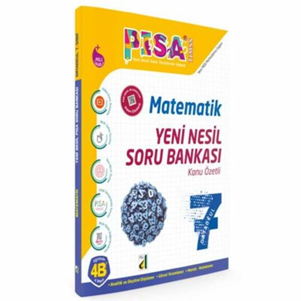 DAMLA PİSA 7.SINIF MATEMATİK KONU ÖZETLİ YENİ NESİL SORU BANKASI