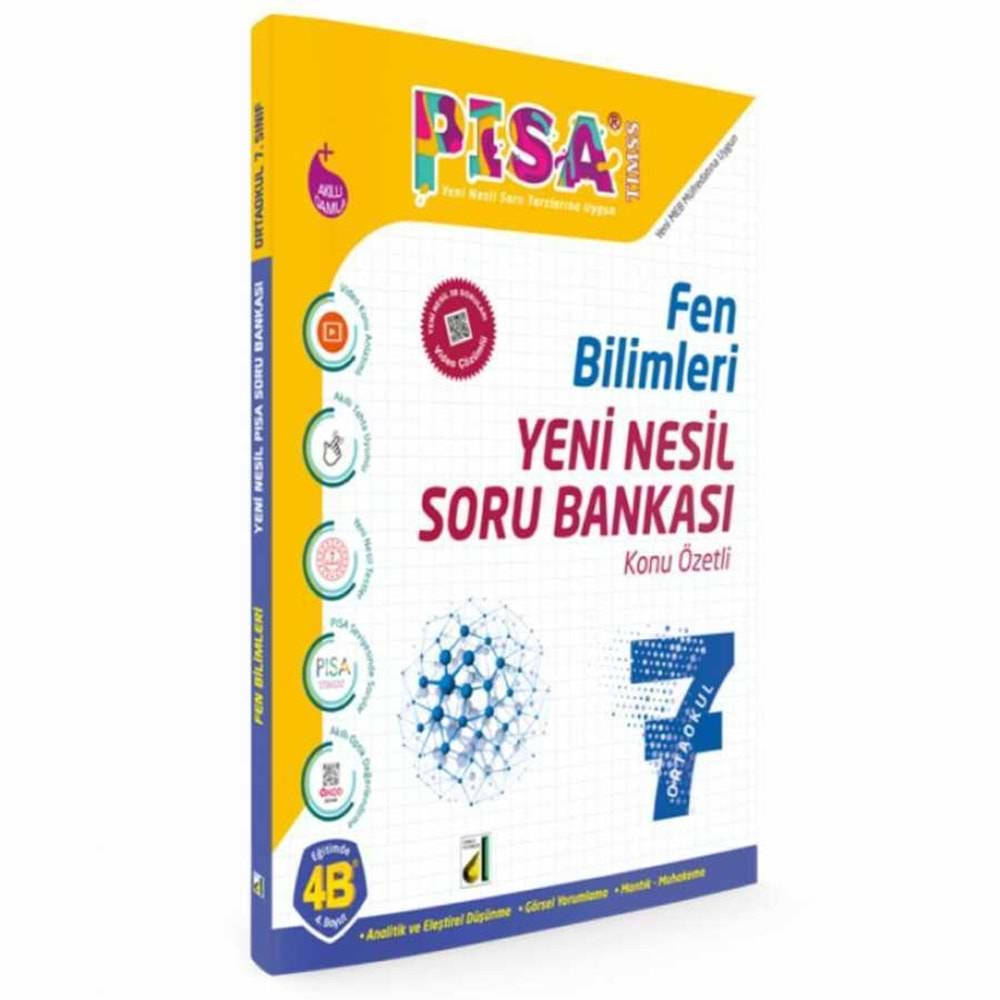 DAMLA PİSA 7.SINIF FEN BİLİMLERİ KONU ÖZETLİ YENİ NESİL SORU BANKASI