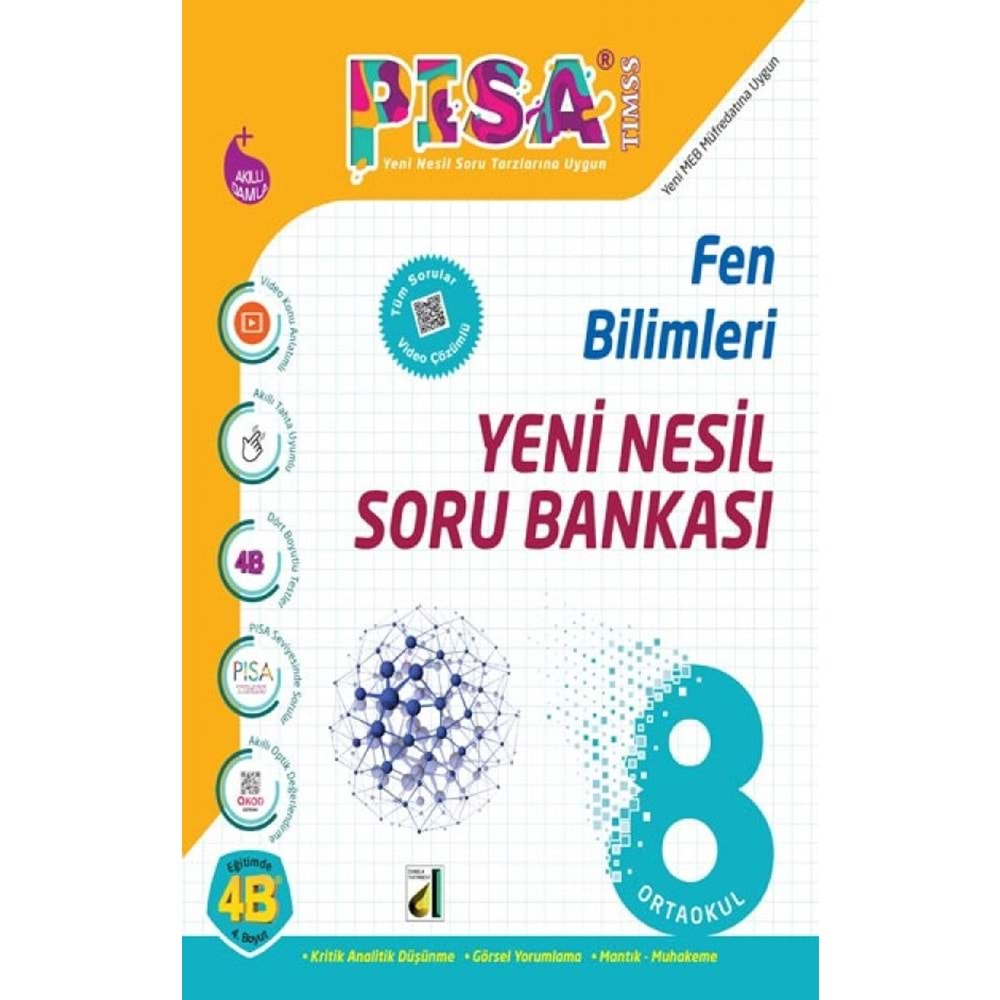 DAMLA PİSA 8.SINIF FEN BİLİMLERİ KONU ÖZETLİ YENİ NESİL SORU BANKASI