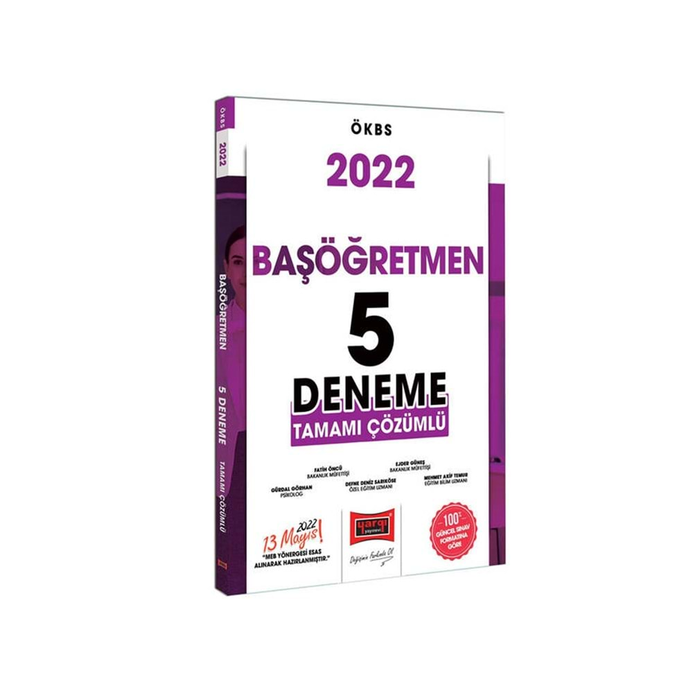 YARGI 2022 ÖKBS BAŞÖĞRETMEN TAMAMI ÇÖZÜMLÜ 5 DENEME SINAVI