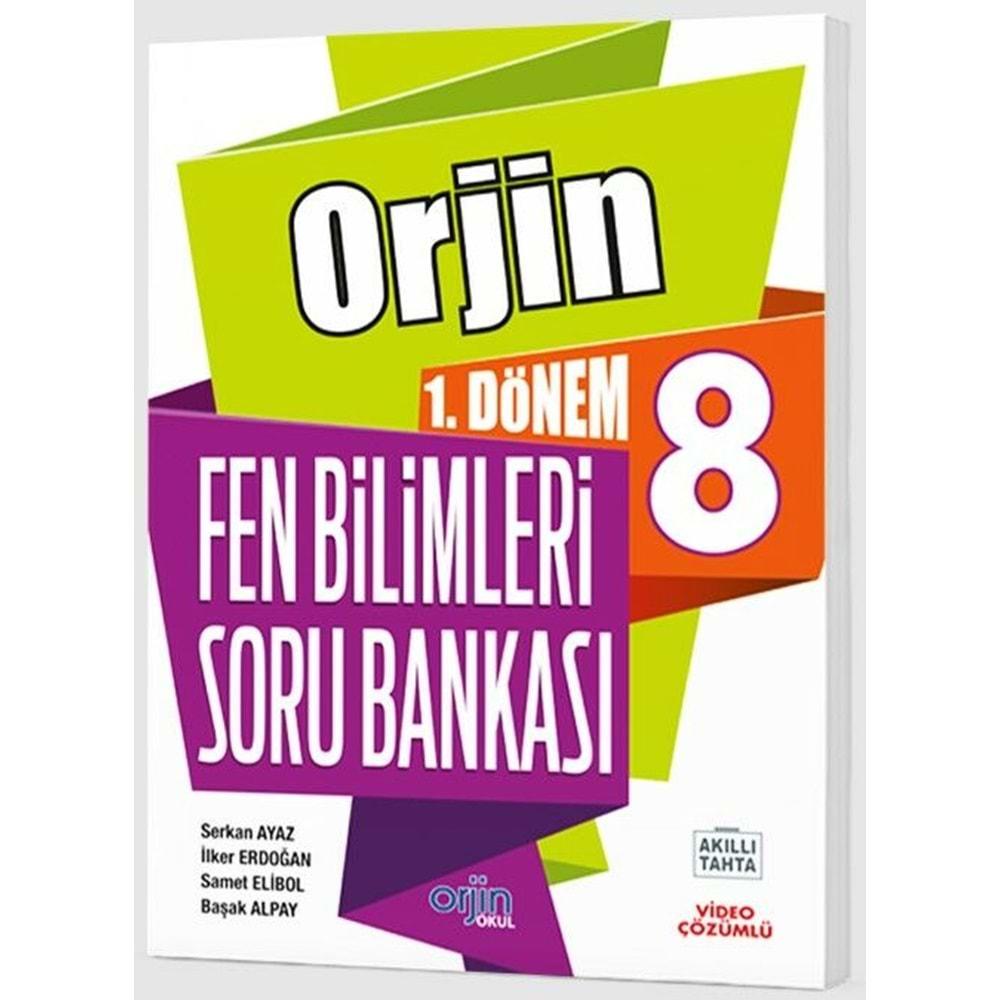 ORJİN 8.SINIF FEN BİLİMLERİ 1.DÖNEM SORU BANKASI