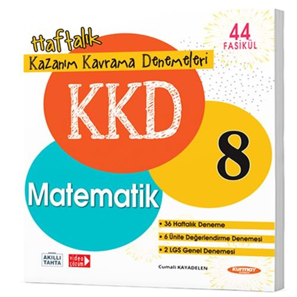 KURMAY 8.SINIF MATEMATİK KAZANIM KAVRAMA DENEMELERİ (44 FASİKÜL)