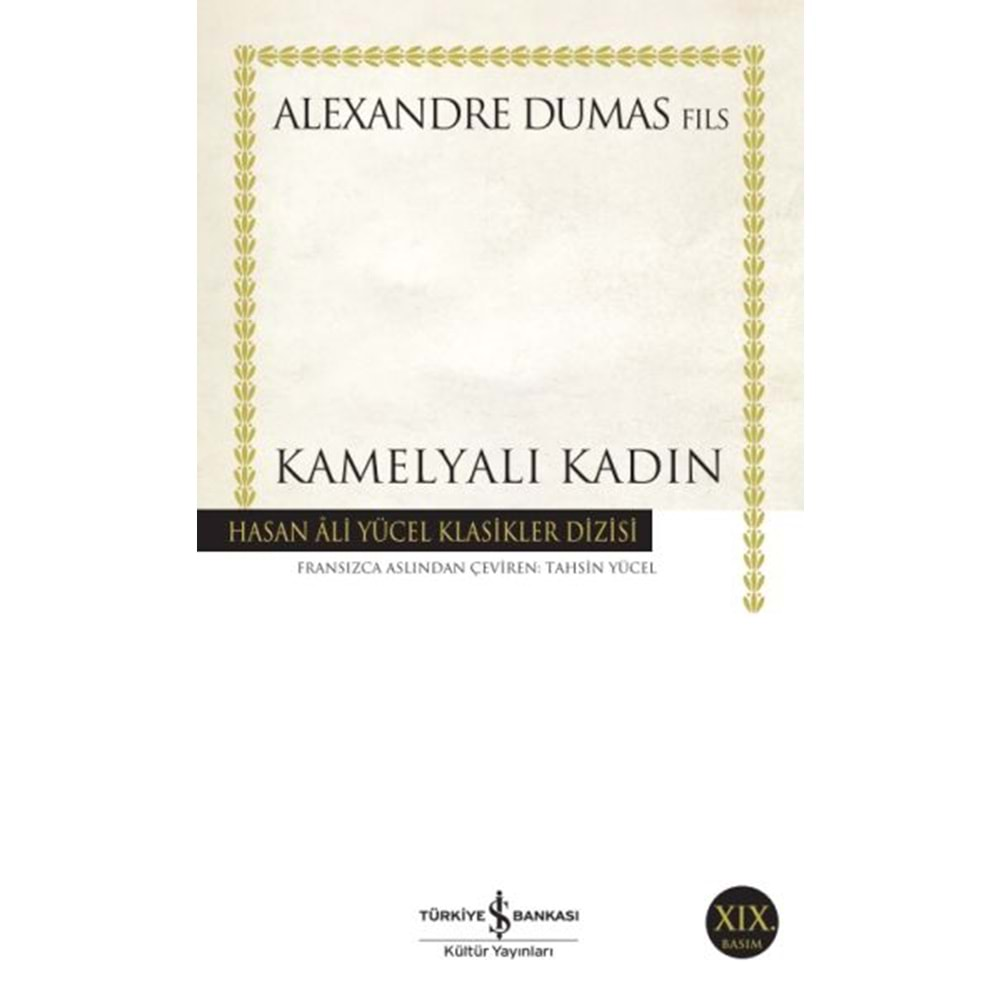 KAMELYALI KADIN-ALEXANDRE DUMAS FILS-İŞ BANKASI