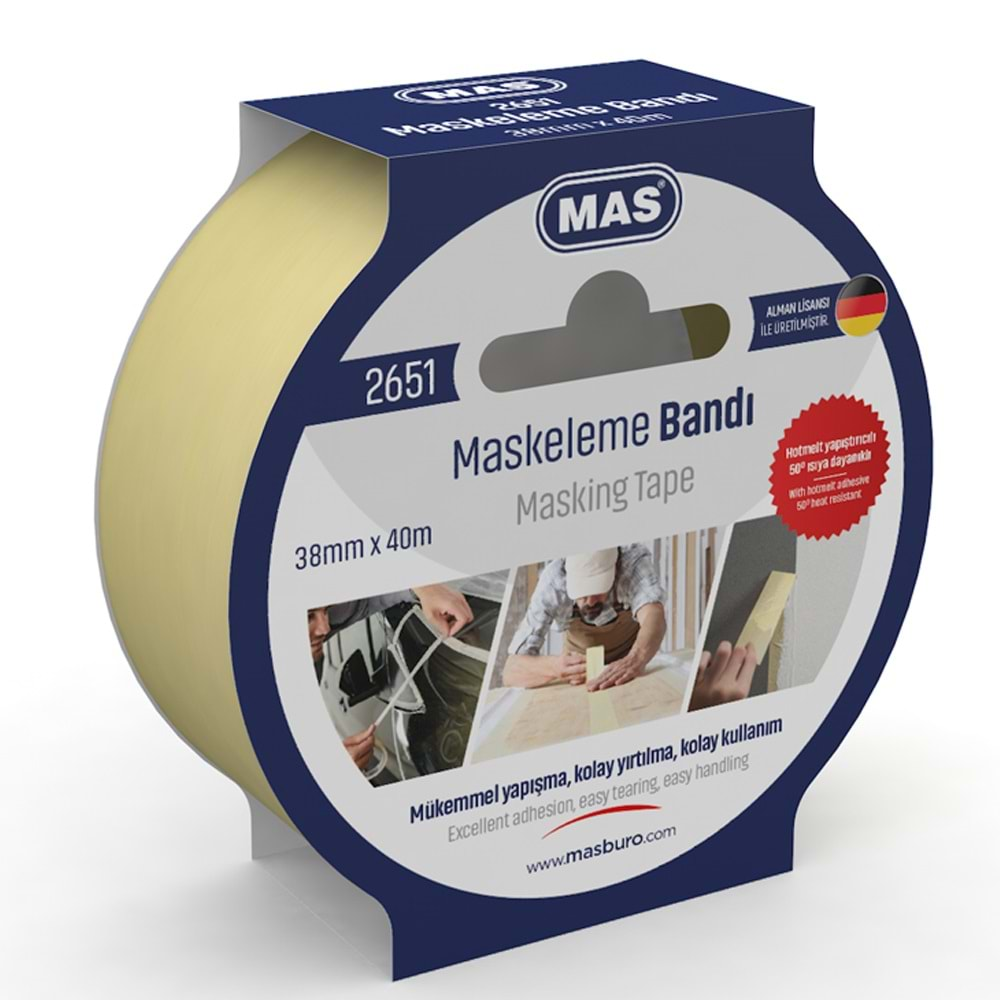 MAS KREPE MASKELEME BANDI 38MMX40M-2651