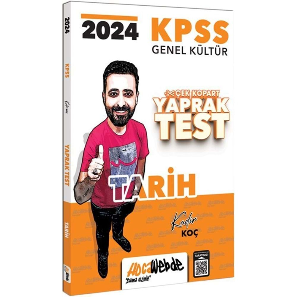 HOCAWEBDE KPSS 2024 GENEL KÜLTÜR TARİH ÇEK KOPART YAPRAK TEST