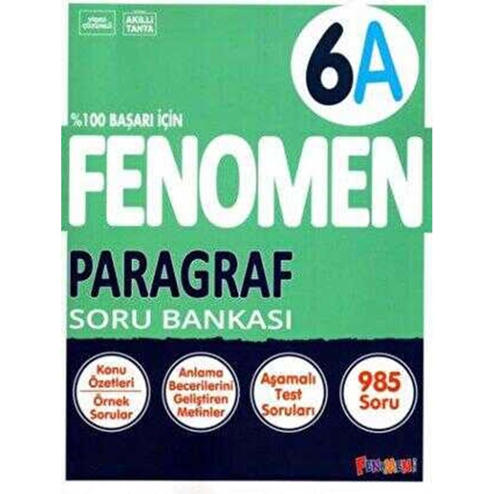 GAMA FENOMEN 6.SINIF PARAGRAF (A) SORU BANKASI