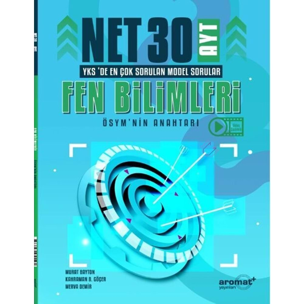 AROMAT AYT FEN BİLİMLERİ 30 NET MODEL SORULAR SORU BANKASI-2024