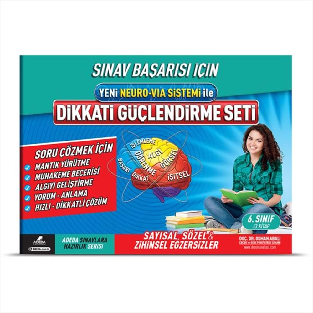 DİKKATİ GÜÇLENDİRME SETİ 6.SINIF-12 YAŞ-OSMAN ABALI-ADEDA YAYINCILIK