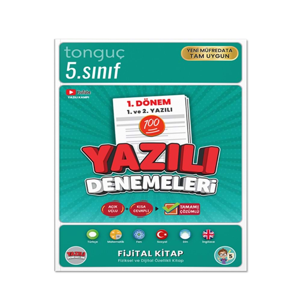 TONGUÇ 5.SINIF YAZILI DENEMELERİ 1.DÖNEM 1.VE 2.YAZILI