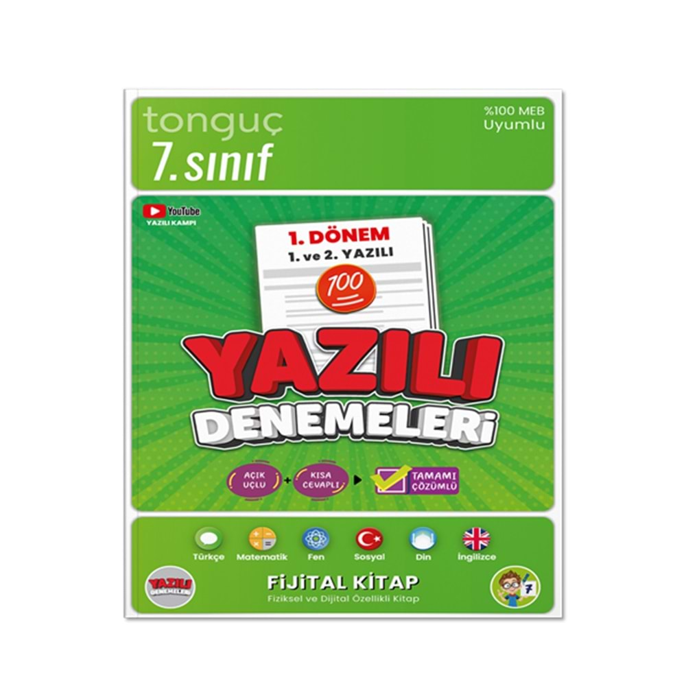 TONGUÇ 7.SINIF YAZILI DENEMELERİ 1.DÖNEM 1.VE 2.YAZILI