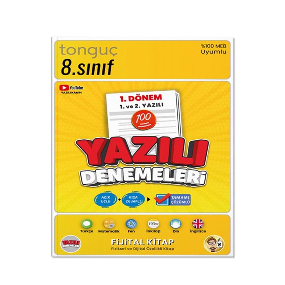 TONGUÇ 8.SINIF YAZILI DENEMELERİ 1.DÖNEM 1.VE 2.YAZILI