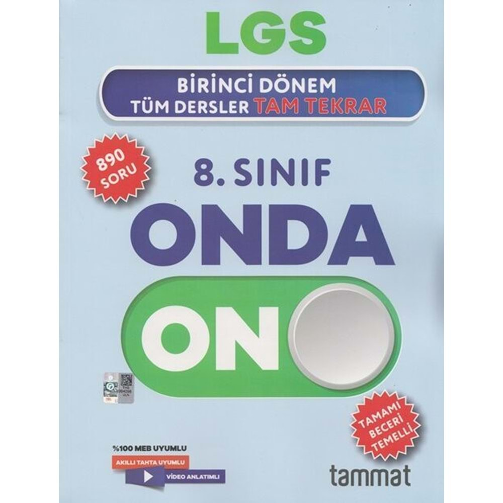 TAMMAT 8.SINIF LGS 1.DÖNEM ONDA ON TÜM DERSLER TAM TEKRAR