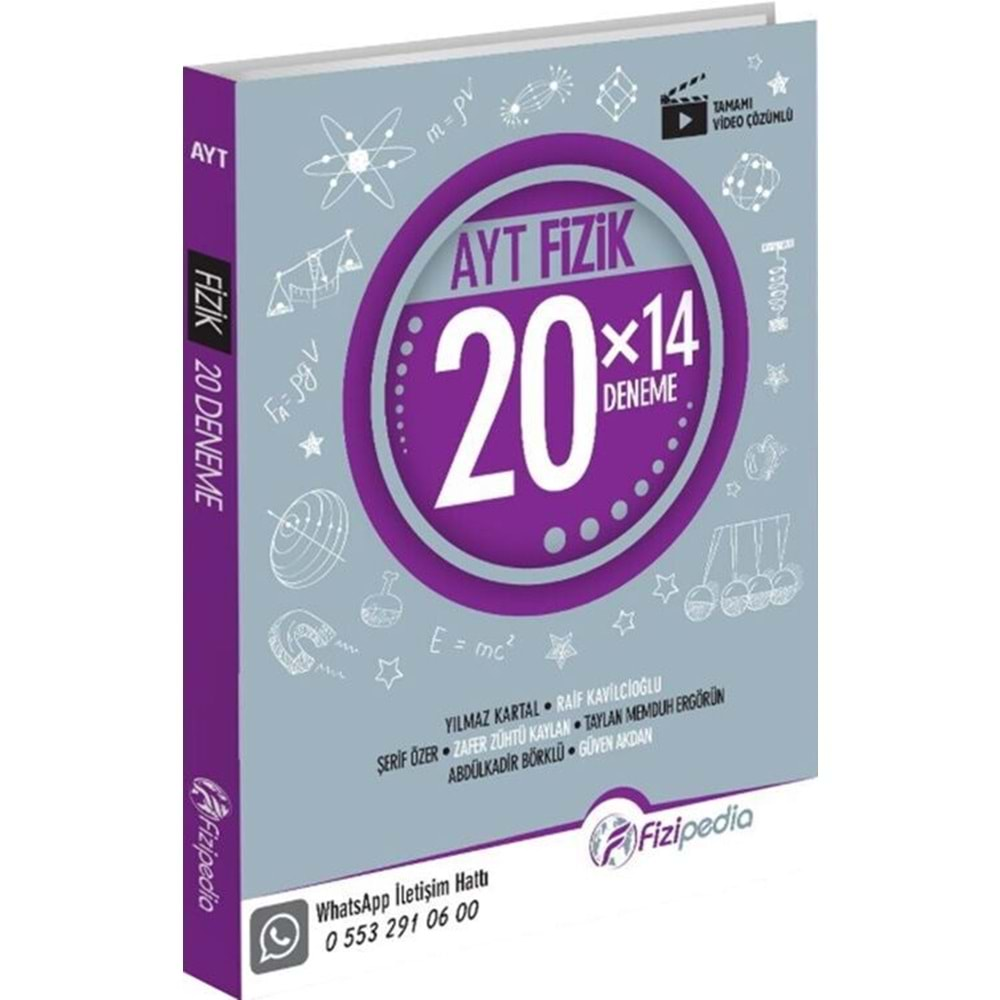 FİZİPEDİA YAYINLARI AYT FİZİK 20*14 DENEME-2025