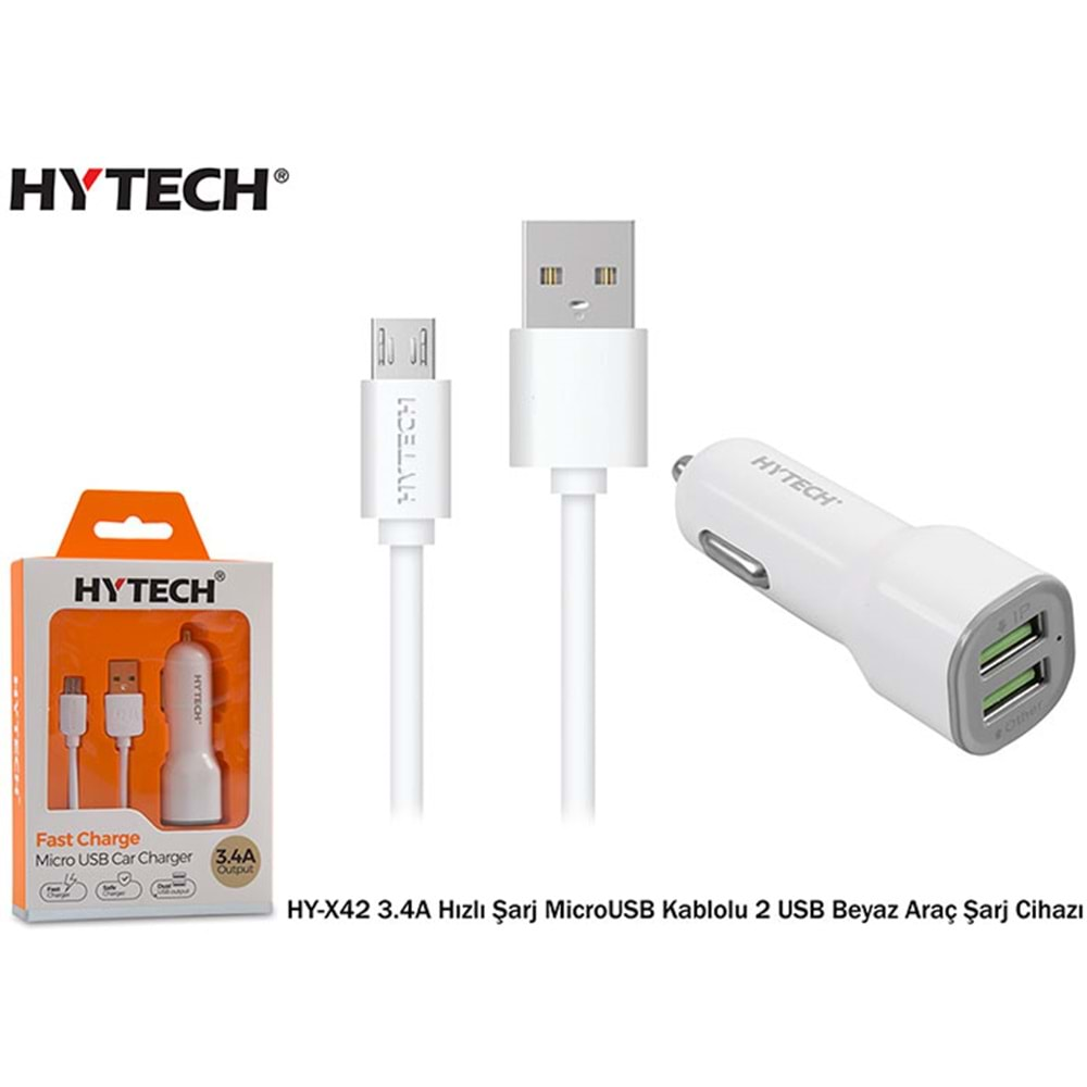 HYTECH HIZLI ŞARJ MİCRO USB ARAÇ SETİ HY-X42