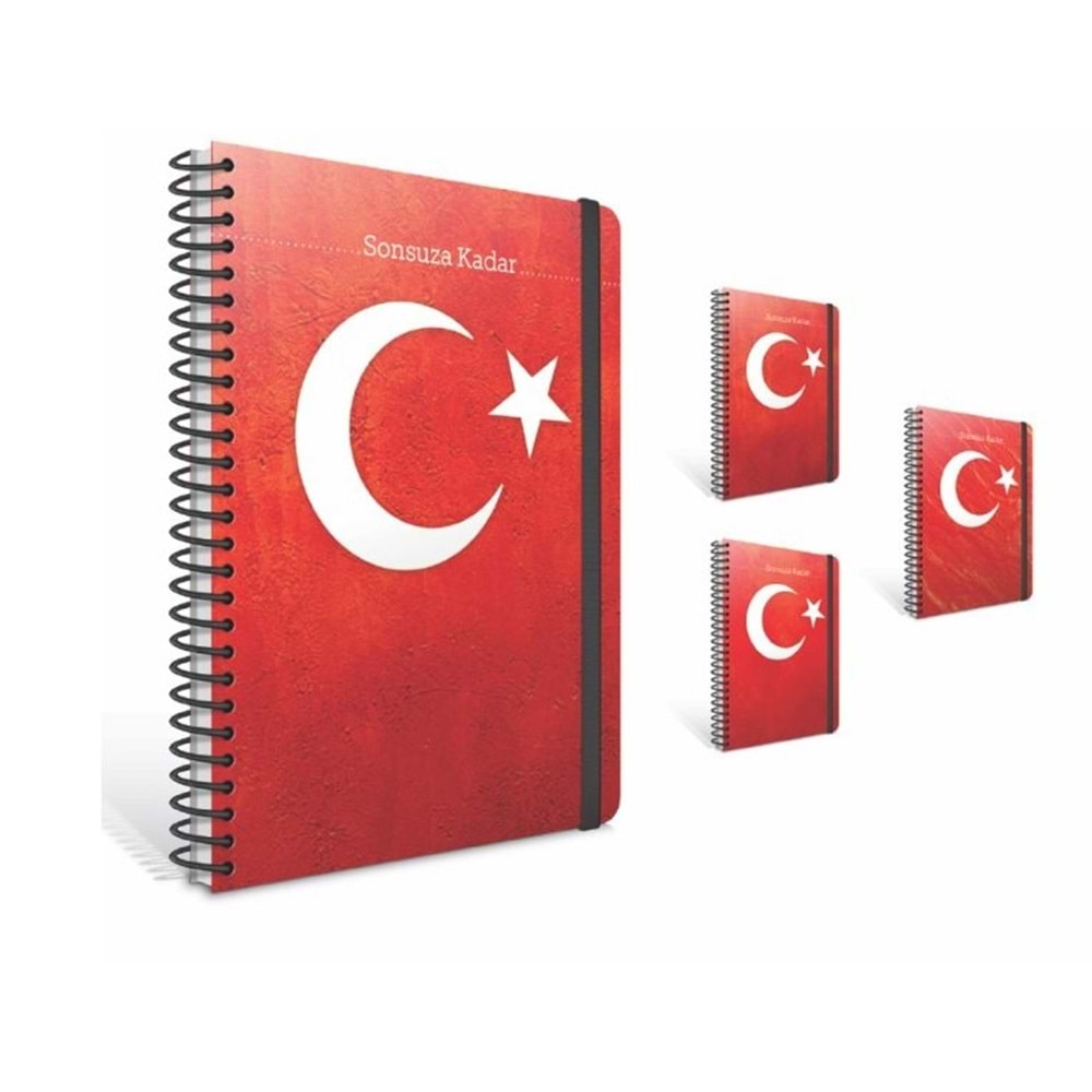 GIPTA SONSUZA KADAR SPİRALLİ A6 80 YP KARELİ DEFTER-6490