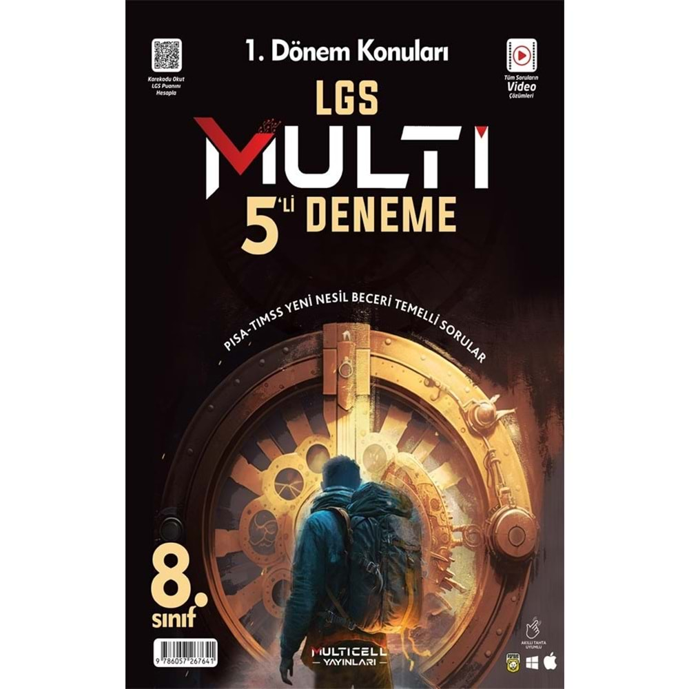 MULTİCELL YAYINLARI 8.SINIF LGS MULTİ 5 Lİ DENEME (1.DÖNEM KONULARI)