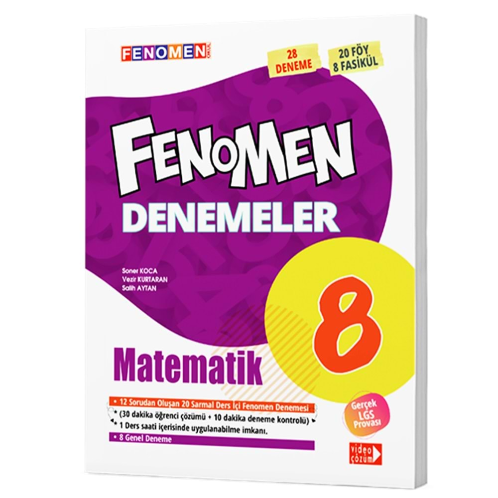 GAMA FENOMEN 8.SINIF MATEMATİK FENOMEN DENEMELER (28 DENEME)