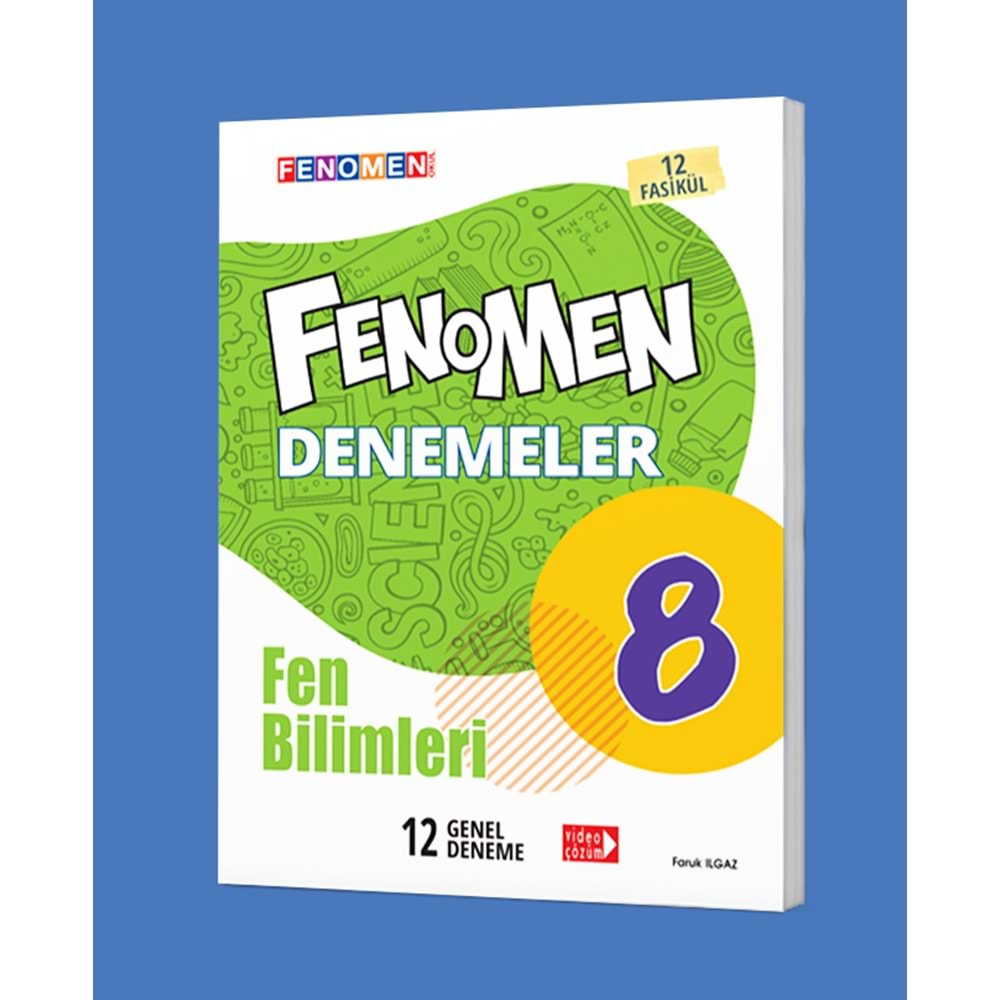 GAMA FENOMEN 8.SINIF FEN BİLİMLERİ DENEMELER (12 DENEME)