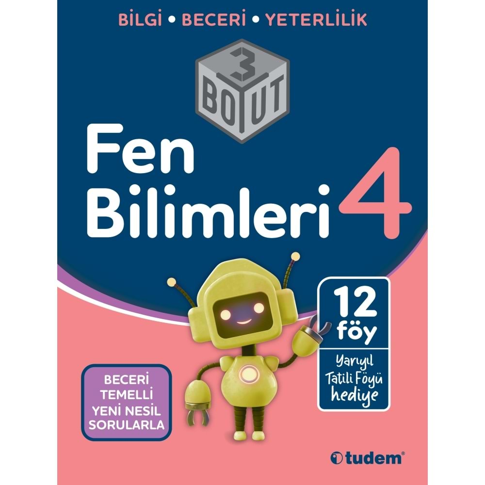 TUDEM 4. SINIF FEN BİLİMLERİ 3 BOYUT 12 FÖY