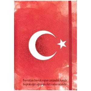 KESKİN 17*24 96 YAPRAK ÇİZGİSİZ LASTİKLİ BAYRAK DEFTER-415610-99