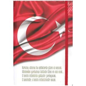 KESKİN 17*24 96 YAPRAK ÇİZGİLİ LASTİKLİ BAYRAK DEFTER-415611-99