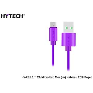 HYTECH MİCRO USB KABLO 2A HIZLI ŞARJ HY-X81