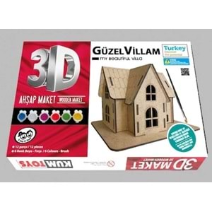 KUMTOYS 3D AHŞAP MAKET KÜÇÜK-KM5252