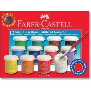 FABER CASTELL 12 RENK GUAJ BOYA 15ML